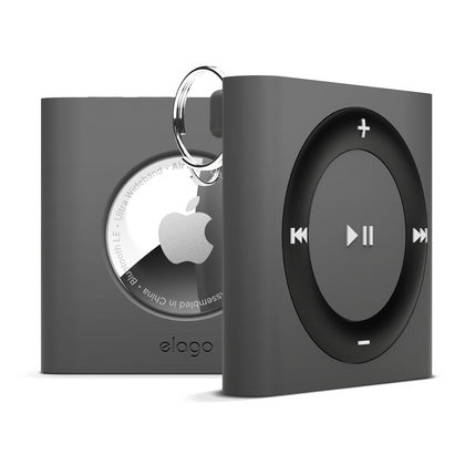 Custodia Airtag W7 Retro Mp3 - Grigio
