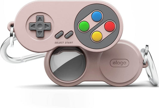 Custodia AirTag W5 RETRO Joystick - Rosa