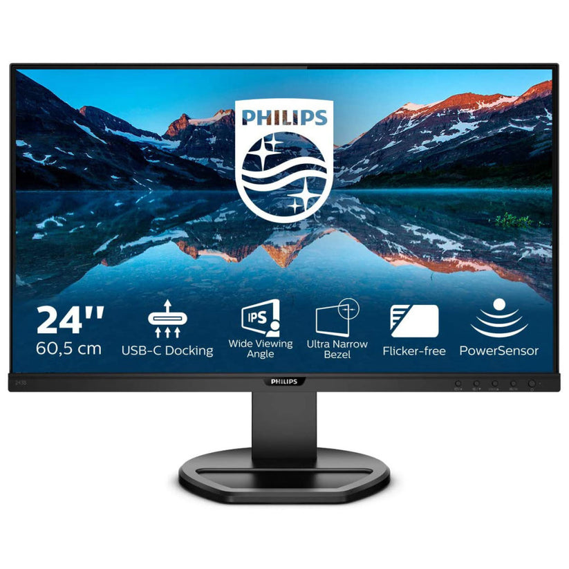 Monitor B-Line LCD con Sistema Docking USB-C - 24" Full HD