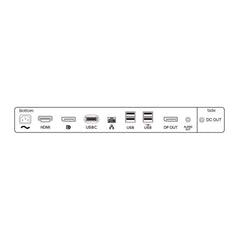 Monitor B-Line LCD con Sistema Docking USB-C e WebCam integrata - 24" Full HD