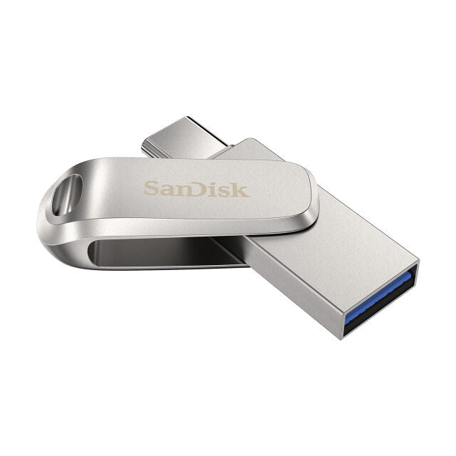 Chiavetta USB SanDisk Ultra Dual Drive Luxe USB-C - 64GB - Argento