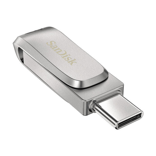 Chiavetta USB SanDisk Ultra Dual Drive Luxe USB-C - 64GB - Argento