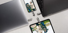 Chiavetta USB SanDisk Ultra Dual Drive Luxe USB-C - 64GB - Argento