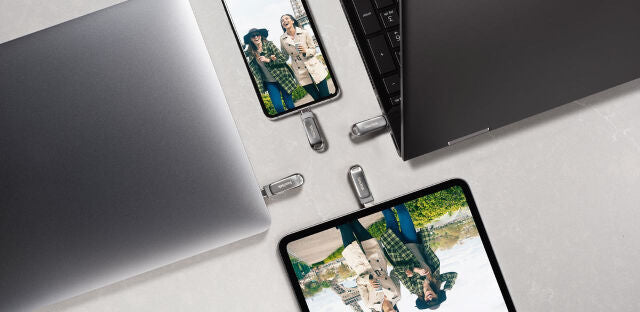 Chiavetta USB SanDisk Ultra Dual Drive Luxe USB-C - 64GB - Argento