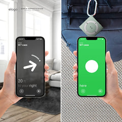 Custodia Airtag W7 Retro Mp3 - Menta