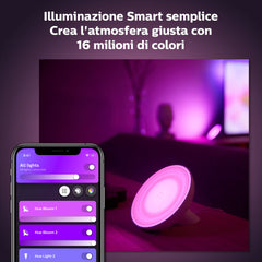 Hue Bloom - Lampada Wireless White and Color Ambiance - Bianco