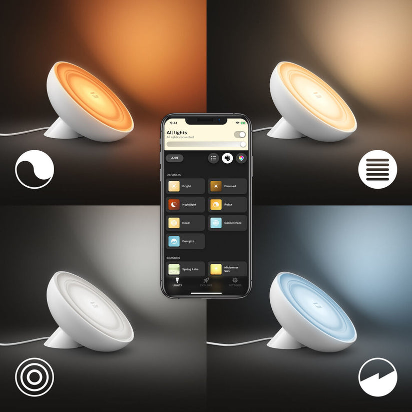 Hue Bloom - Lampada Wireless White and Color Ambiance - Bianco