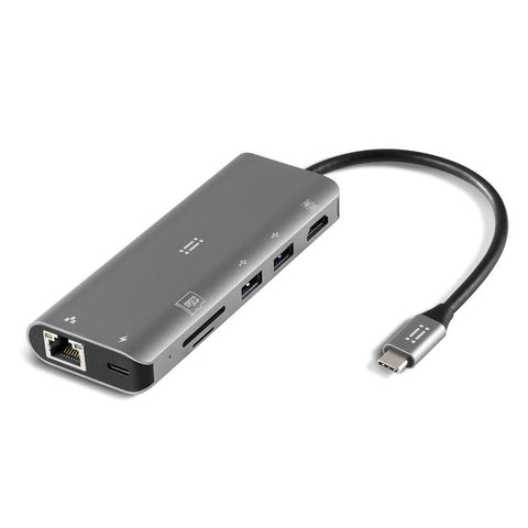 All-In adattatore multiplo USB-C in alluminio per MacBook e iPad