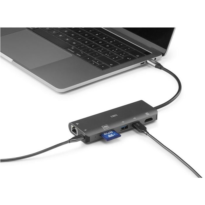 All-In adattatore multiplo USB-C in alluminio per MacBook e iPad