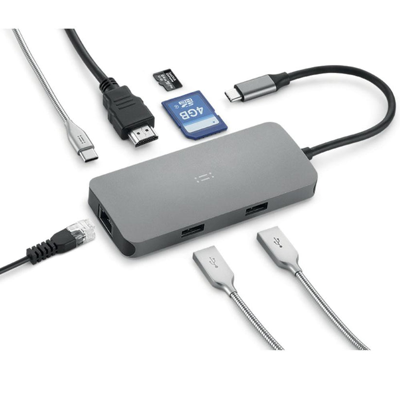 Cluster Adattatore multiplo USB-C (7 porte) per MacBook e iPad