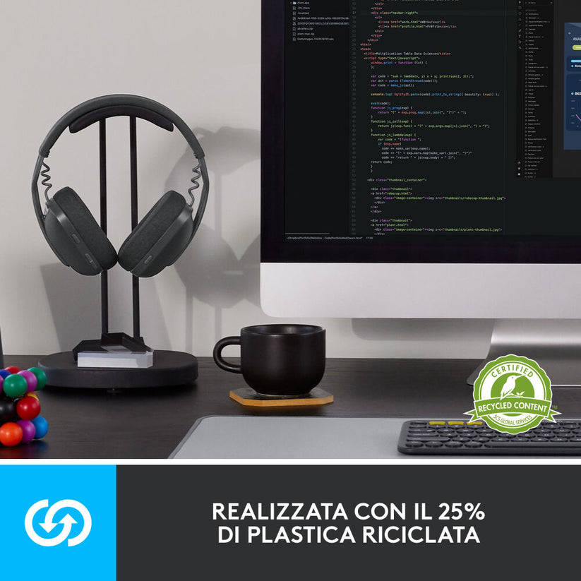 Cuffie Wireless Zone Vibe 100 - Grafite