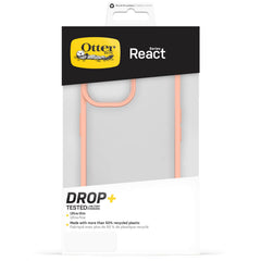 Custodia React iPhone 15 - Pesca/Trasparente