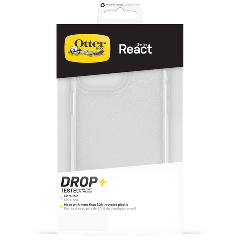 Custodia React iPhone 15 Pro Max - Trasparente/Glitter