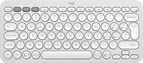 Tastiera Bluetooth Pebble Keys 2 K380s - Bianco