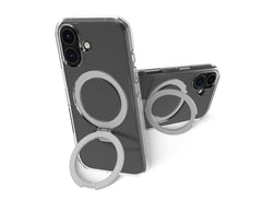 Custodia Iceland Ultra MagSafe con anello per iPhone 16 - Trasparente