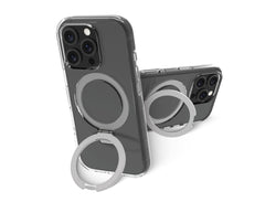 Custodia Iceland Ultra MagSafe con anello per iPhone 16 Pro Max - Trasparente
