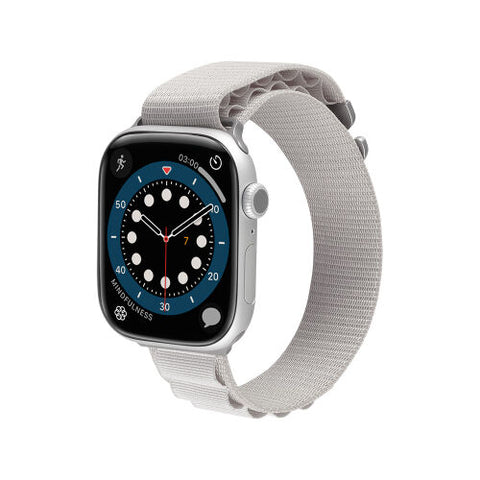 aiino Vertical - Cinturino Beige per Apple Watch Series 4-10 con cassa 44-49mm