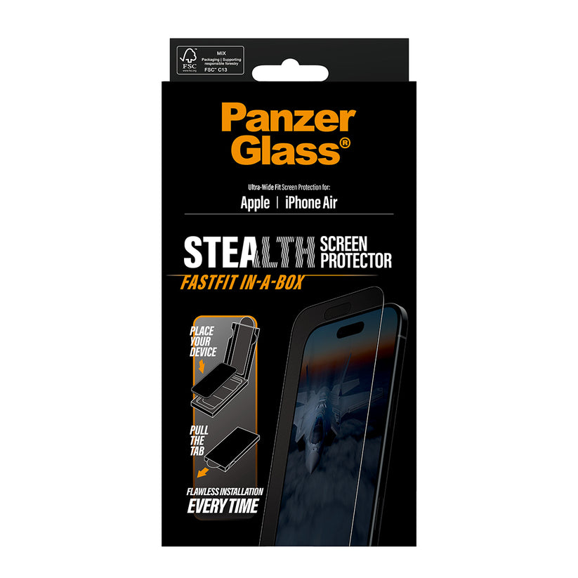 Protezione Anti-Riflesso PanzerGlass Stealth per iPhone Air