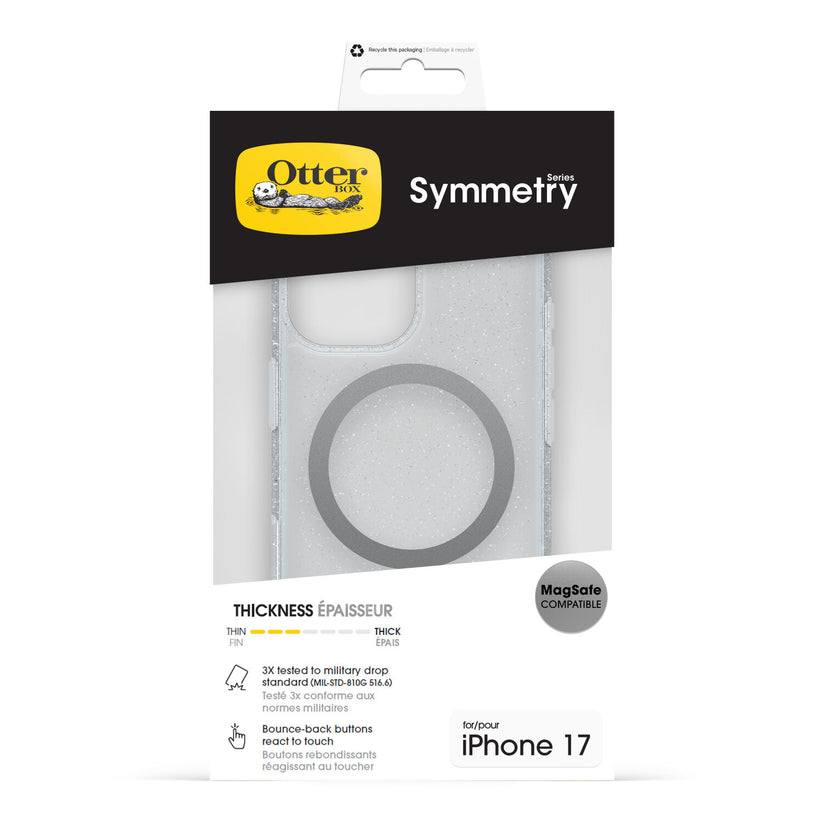 Cover Symmetry Series Clear con MagSafe per iPhone 17 - Glitter