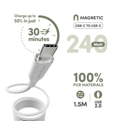 Cavo Magnetico fino a 240W USB-C/ USB-C - 1.5M