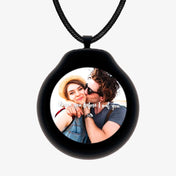 Coverride Smart Pendant - Nero con collana argentata