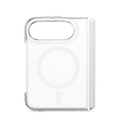 Custodia trasparente Frozen con magnete bianco per iPhone Duo