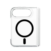 Custodia trasparente Frozen con magnete nero per iPhone Duo