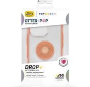 Cover per iPhone 13 Pro OtterBox Otter+Pop - Trasparente e corallo
