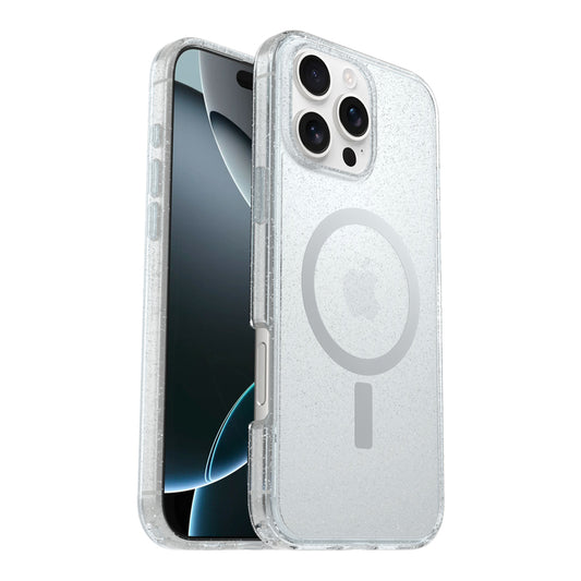 Cover OtterBox Symmetry Clear con MagSafe per iPhone 16 Pro Max - Glitter