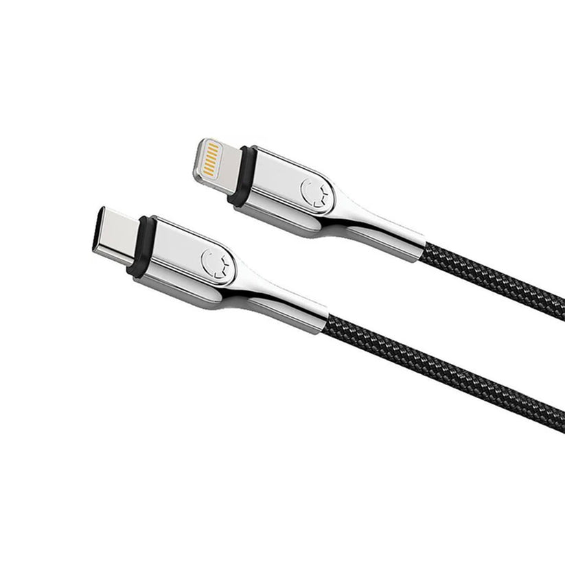 Cygnett cavo nero in kevlar da USB-C a Lightning 2 metri